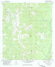 Brown Town Mississippi Historical topographic map, 1:24000 scale, 7.5 X 7.5 Minute, Year 1982