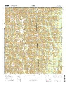 Brown Town Mississippi Current topographic map, 1:24000 scale, 7.5 X 7.5 Minute, Year 2015