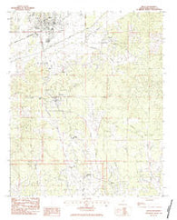 Bruce Mississippi Historical topographic map, 1:24000 scale, 7.5 X 7.5 Minute, Year 1983