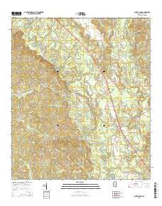 Buckatunna Mississippi Current topographic map, 1:24000 scale, 7.5 X 7.5 Minute, Year 2015