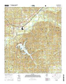 Bude Mississippi Current topographic map, 1:24000 scale, 7.5 X 7.5 Minute, Year 2015