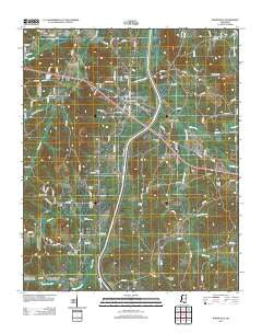 Burnsville Mississippi Historical topographic map, 1:24000 scale, 7.5 X 7.5 Minute, Year 2012