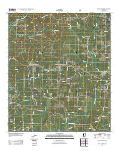 Busy Corner Mississippi Historical topographic map, 1:24000 scale, 7.5 X 7.5 Minute, Year 2012