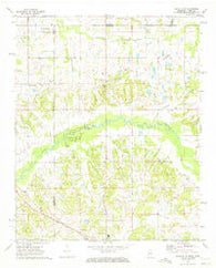 Byhalia NW Mississippi Historical topographic map, 1:24000 scale, 7.5 X 7.5 Minute, Year 1971