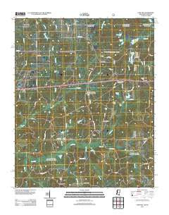 Camp Hill Mississippi Historical topographic map, 1:24000 scale, 7.5 X 7.5 Minute, Year 2012