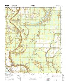Cane Bayou Mississippi Current topographic map, 1:24000 scale, 7.5 X 7.5 Minute, Year 2015