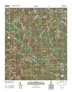 Carnes Mississippi Historical topographic map, 1:24000 scale, 7.5 X 7.5 Minute, Year 2012