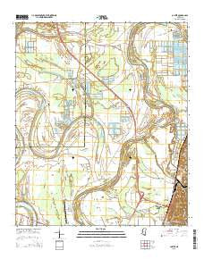 Carter Mississippi Current topographic map, 1:24000 scale, 7.5 X 7.5 Minute, Year 2015