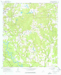 Carterville Mississippi Historical topographic map, 1:24000 scale, 7.5 X 7.5 Minute, Year 1964