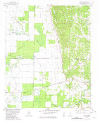 Cascilla Mississippi Historical topographic map, 1:24000 scale, 7.5 X 7.5 Minute, Year 1981