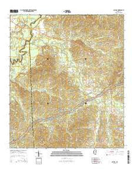 Cayuga Mississippi Current topographic map, 1:24000 scale, 7.5 X 7.5 Minute, Year 2015