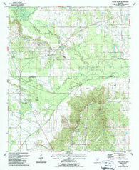 Cedar Bluff Mississippi Historical topographic map, 1:24000 scale, 7.5 X 7.5 Minute, Year 1987