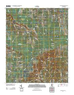 Cedar Bluff Mississippi Historical topographic map, 1:24000 scale, 7.5 X 7.5 Minute, Year 2012