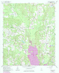 Center Hill Mississippi Historical topographic map, 1:24000 scale, 7.5 X 7.5 Minute, Year 1962