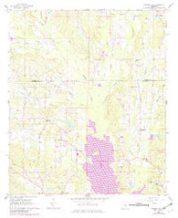Center Hill Mississippi Historical topographic map, 1:24000 scale, 7.5 X 7.5 Minute, Year 1962