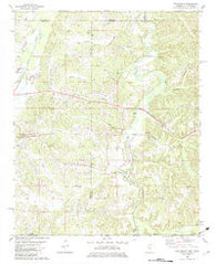 Chalybeate Mississippi Historical topographic map, 1:24000 scale, 7.5 X 7.5 Minute, Year 1982