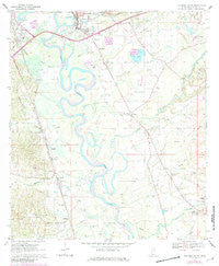 Columbia South Mississippi Historical topographic map, 1:24000 scale, 7.5 X 7.5 Minute, Year 1970