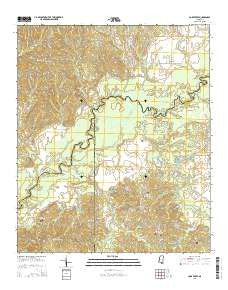 Coxs Ferry Mississippi Current topographic map, 1:24000 scale, 7.5 X 7.5 Minute, Year 2015