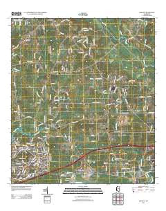Dedeaux Mississippi Historical topographic map, 1:24000 scale, 7.5 X 7.5 Minute, Year 2012