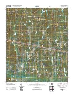 Denmark Mississippi Historical topographic map, 1:24000 scale, 7.5 X 7.5 Minute, Year 2012