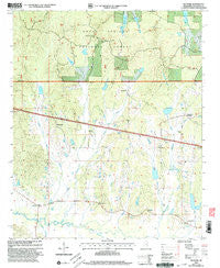 Denmark Mississippi Historical topographic map, 1:24000 scale, 7.5 X 7.5 Minute, Year 2000