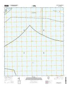 Dog Keys Pass Mississippi Current topographic map, 1:24000 scale, 7.5 X 7.5 Minute, Year 2015