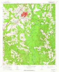 Ellisville Mississippi Historical topographic map, 1:24000 scale, 7.5 X 7.5 Minute, Year 1964