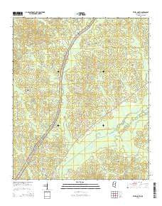 Ethel North Mississippi Current topographic map, 1:24000 scale, 7.5 X 7.5 Minute, Year 2015
