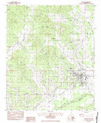 Eupora Mississippi Historical topographic map, 1:24000 scale, 7.5 X 7.5 Minute, Year 1983
