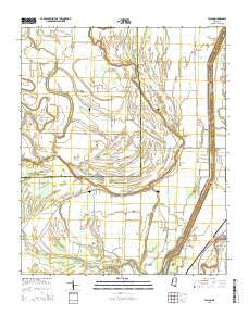 Falcon Mississippi Current topographic map, 1:24000 scale, 7.5 X 7.5 Minute, Year 2015
