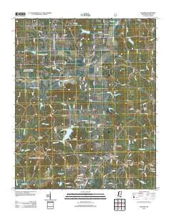Falkner Mississippi Historical topographic map, 1:24000 scale, 7.5 X 7.5 Minute, Year 2012
