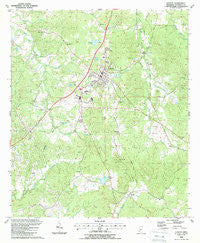 Fayette Mississippi Historical topographic map, 1:24000 scale, 7.5 X 7.5 Minute, Year 1988