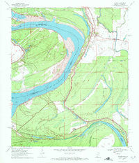 Fitler Mississippi Historical topographic map, 1:24000 scale, 7.5 X 7.5 Minute, Year 1970
