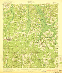 Forest Mississippi Historical topographic map, 1:62500 scale, 15 X 15 Minute, Year 1922