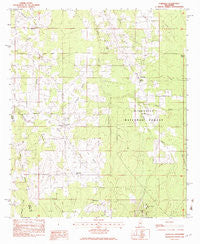 Forkville Mississippi Historical topographic map, 1:24000 scale, 7.5 X 7.5 Minute, Year 1982
