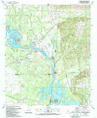 Forreston Mississippi Historical topographic map, 1:24000 scale, 7.5 X 7.5 Minute, Year 1987