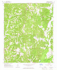 Fulton SE Mississippi Historical topographic map, 1:24000 scale, 7.5 X 7.5 Minute, Year 1965