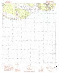 Gautier South Mississippi Historical topographic map, 1:24000 scale, 7.5 X 7.5 Minute, Year 1982