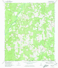 Gillsburg Mississippi Historical topographic map, 1:24000 scale, 7.5 X 7.5 Minute, Year 1972