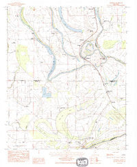 Glendora Mississippi Historical topographic map, 1:24000 scale, 7.5 X 7.5 Minute, Year 1983