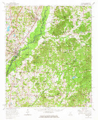 Goodman Mississippi Historical topographic map, 1:62500 scale, 15 X 15 Minute, Year 1966