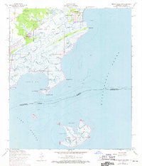 Grand Island Pass Mississippi Historical topographic map, 1:24000 scale, 7.5 X 7.5 Minute, Year 1956