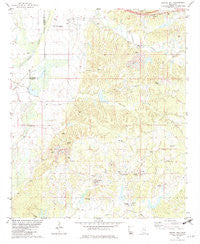 Gravel Hill Mississippi Historical topographic map, 1:24000 scale, 7.5 X 7.5 Minute, Year 1982