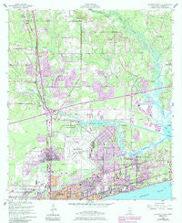 Gulfport North Mississippi Historical topographic map, 1:24000 scale, 7.5 X 7.5 Minute, Year 1954