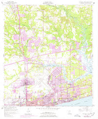 Gulfport North Mississippi Historical topographic map, 1:24000 scale, 7.5 X 7.5 Minute, Year 1954