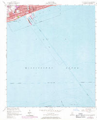 Gulfport South Mississippi Historical topographic map, 1:24000 scale, 7.5 X 7.5 Minute, Year 1954