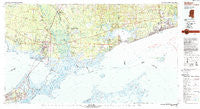 Gulfport Mississippi Historical topographic map, 1:100000 scale, 30 X 60 Minute, Year 1982