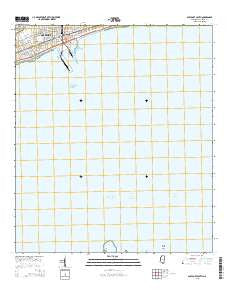 Gulfport South Mississippi Current topographic map, 1:24000 scale, 7.5 X 7.5 Minute, Year 2015