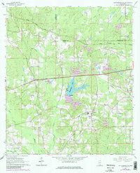 Hattiesburg SW Mississippi Historical topographic map, 1:24000 scale, 7.5 X 7.5 Minute, Year 1965