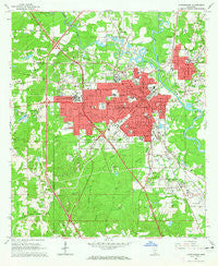 Hattiesburg Mississippi Historical topographic map, 1:24000 scale, 7.5 X 7.5 Minute, Year 1964